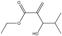 2-Methylene-3-hydroxy-4-methylvaleric acid ethyl ester Struktur