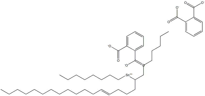 Bis[phthalic acid 1-(4-heptadecenyl)]dioctyltin(IV) salt Struktur