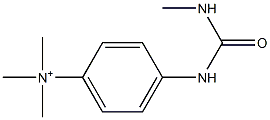 N,N,N-Trimethyl-4-[[(methylamino)carbonyl]amino]benzenaminium Struktur