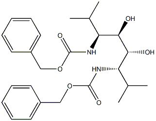 (3S,4R,5R,6S)-2,7-Dimethyl-3,6-bis[(benzyloxycarbonyl)amino]octane-4,5-diol Struktur