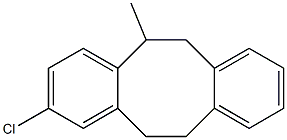 2-Chloro-5,6,11,12-tetrahydro-5-methyldibenzo[a,e]cyclooctene Struktur