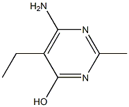 6-Amino-5-ethyl-2-methyl-4-pyrimidinol Struktur