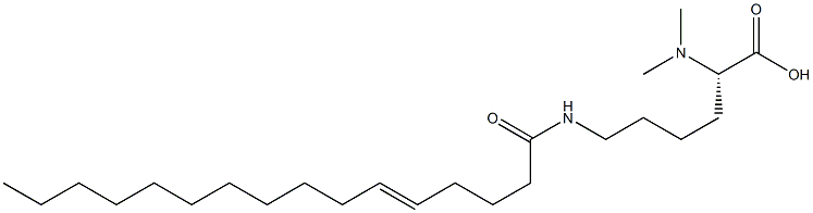 N6-(5-Hexadecenoyl)-N2,N2-dimethyllysine Struktur