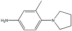 3-Methyl-4-(1-pyrrolidinyl)aniline Struktur