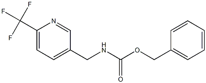 benzyl ((6-(trifluoromethyl)pyridin-3-yl)methyl)carbamate Struktur