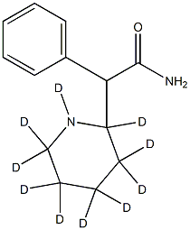 a-Phenyl-2-piperidineacetamide-d10 Struktur