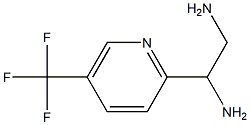 1-(5-Trifluoromethyl-pyridin-2-yl)-ethane-1,2-diamine Struktur