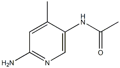 2-Amino-4-methyl-5-acetamidopyridine Struktur