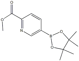 5-(4,4,5,5-Tetramethyl-1,3,2-dioxaborolan-2-yl)pyridine-2-carboxylicacidmethylester Struktur