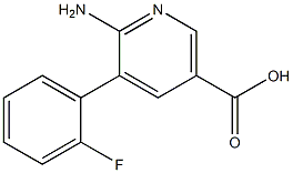 6-Amino-5-(2-fluorophenyl)nicotinic acid Struktur