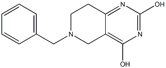 6-Benzyl-5,6,7,8-tetrahydropyrido[4,3-d]pyrimidine-2,4-diol Struktur