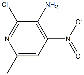 3-Amino-2-chloro-6-methyl-4-nitropyridine Struktur