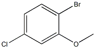 1-bromo-4-chloro-2-methoxybenzene Struktur