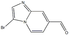 3-bromoimidazo[1,2-a]pyridine-7-carbaldehyde Struktur