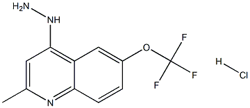 4-Hydrazino-2-methyl-6-trifluoromethoxyquinoline Hydrochloride Struktur