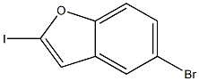 5-bromo-2-iodobenzofuran Struktur