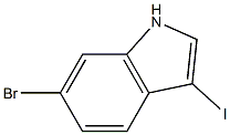 6-bromo-3-iodo-1H-indole Struktur