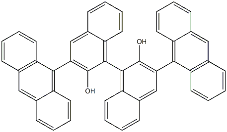 S-3,3'-bis(9-anthryl)-1,1'-binaphthyl-2,2'-diol Struktur