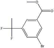 methyl 3-bromo-5-(1,1-difluoroethyl)benzoate Struktur