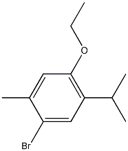 1-bromo-4-ethoxy-5-isopropyl-2-methylbenzene Struktur