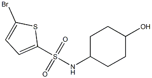 5-bromo-N-((1r,4r)-4-hydroxycyclohexyl)thiophene-2-sulfonamide Struktur