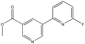 methyl 5-(6-fluoropyridin-2-yl)pyridine-3-carboxylate Struktur