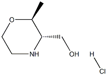 ((2S,3S)-2-methylmorpholin-3-yl)methanol HCl Struktur