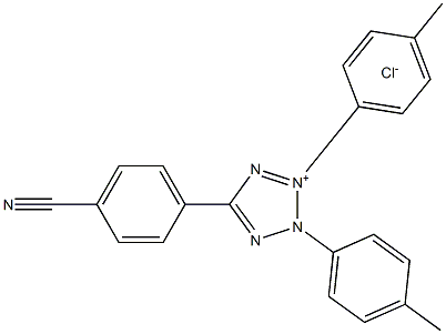 2,3-Bis(4-Methylphenyl)-5-(4-cyanophenyl)tetrazoliuM Chloride Struktur