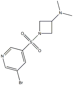 1-(5-broMopyridin-3-ylsulfonyl)-N,N-diMethylazetidin-3-aMine Struktur