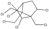 2-exo,3,3,6-endo,8,9,10-Heptachlorobornan Struktur