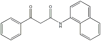 N-1-Naphthyl-3-oxo-3-phenylpropanamide Struktur