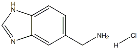 1H-Benzimidazol-5-ylmethylamine hydrochloride Struktur