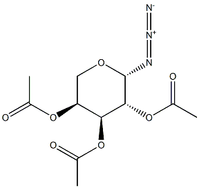 2,3,4-Tri-O-acetyl-b-L-arabinopyranosyl azide Struktur