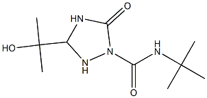 [2H]-N-(1,1-Dimethylethyl)-4,5-dihydro-3-(1-hydroxy-1-methylethyl)-5-oxo-1H-1,2,4-triazole-1-carboxamide Struktur