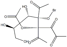 Bromo-2-tetraacetyl galactose Struktur