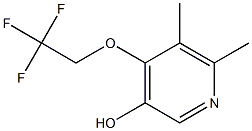 5,6-dimethyl-4-(2,2,2-trifluoroethoxy)pyridin-3-ol Struktur