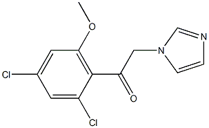 1-(2,4-Dichloro-6-methoxyphenyl)-2-(1H-imidazol-1-yl)ethanone Struktur