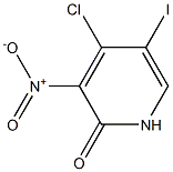 4-Chloro-5-iodo-3-nitro-1H-pyridin-2-one Struktur