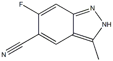 6-Fluoro-3-methyl-2H-indazole-5-carbonitrile Struktur