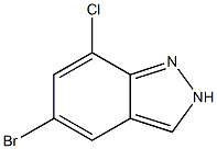 5-Bromo-7-chloro-2H-indazole Struktur