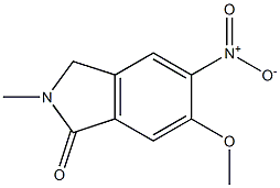 6-Methoxy-2-methyl-5-nitro-2,3-dihydro-isoindol-1-one Struktur