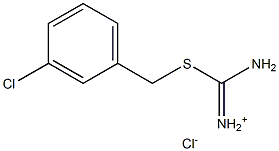 AMINO[(3-CHLOROBENZYL)SULFANYL]METHANIMINIUM CHLORIDE Struktur