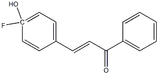 4Hydroxy-4-FluoroChalcone Struktur