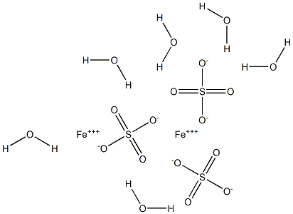 Iron(III) sulfate hexahydrate Struktur