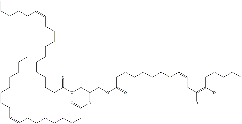 Trilinolein-12,13-D2 Struktur