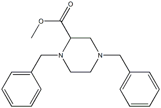 Methyl 1,4-dibenzyl-piperazine-2-carboxylate Struktur