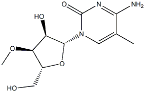 3'-O-Methyl-5-methyl-D-cytidine Struktur