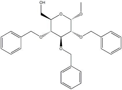 Methyl2,3,4-tri-O-benzyl-a-D-glucopyranoside Struktur