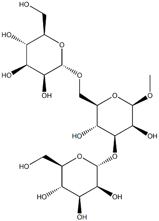 Methyl3,6-di-O-(a-D-mannopyranosyl)-b-D-mannopyranoside Struktur