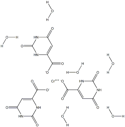 CHROMIC OROTATE HEXAHYDRATE Struktur